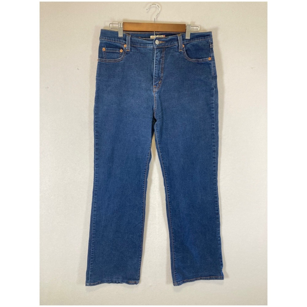 Classic Levi's 512 Perfectly‎ Slimming Womens 16M Straight Leg Jeans High Rise